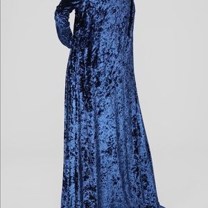 Blue crushed velvet 3 piece